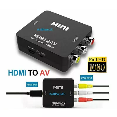Kaufen HDMI To RCA AV Adapter Converter Cable CVBS 3RCA 1080P Composite Video Audio • 5.52€