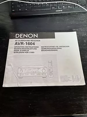 Kaufen Denon AVR-1604 AV Surround Receiver Bedienungsanleitung Operating Instructions • 63€