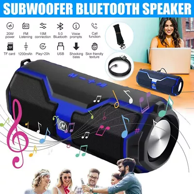 Kaufen Tragbarer Mini Bluetooth Lautsprecher HIFI Stereo Subwoofer TWS Musicbox USB FM • 15.95€