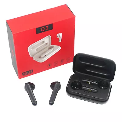 Kaufen Q3 Kopfhörer Bluetooth 5.1 Touch Control InEar Ohrhörer Wireless Headset Schwarz • 10.99€