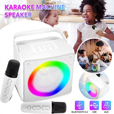 Kaufen Karaoke Set Anlage Bluetooth Karaoke Lautsprecher Machine Profi Mit 2 Mikrofonen • 30.99€