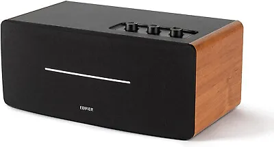 Kaufen EDIFIER D12 Lautsprecher Bluetooth Bücherregal-Lautsprecher Holz Braun BT • 68€