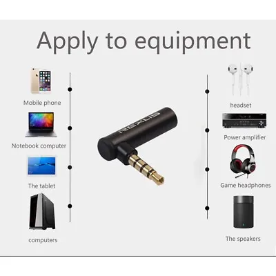 Kaufen Hochwertig Audio Adapter Anschluss Zubehör 90 Grad Männlich Zu • 4.33€