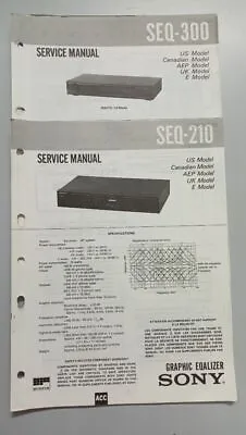 Kaufen Service Manual Sony Graphic Equalizer  SEQ-210 SEQ-300 • 14€