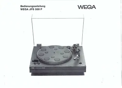 Kaufen Wega Bedienungsanleitung User Manual  Für JPS 350 P Deutsch Copy • 11.50€