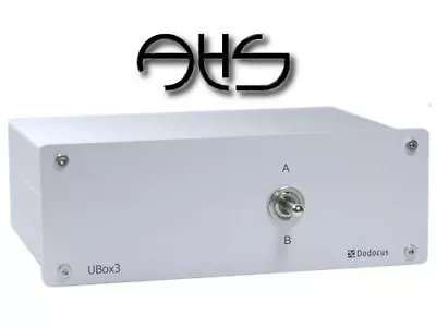 Kaufen DODOCUS UBox3 Lautsprecher Umschalter Umschaltbox Alu Natur NEU • 244€