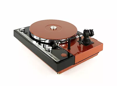 Kaufen Restaurierter Plattenspieler Thorens TD 320 Bicolor Schwarz Orange • 1,570€
