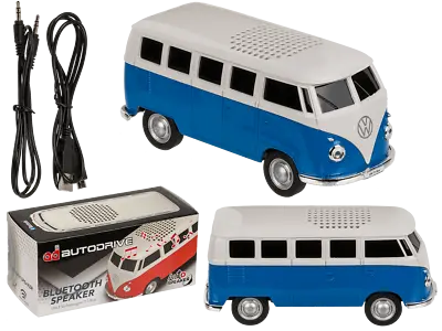 Kaufen Volkswagen T1 Bus 1963 Auto Bluetooth-Lautsprecher Autodrive Speaker Blau • 24.99€