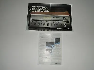 Kaufen Pioneer SX-1250 Ultimate Empfänger Ad,3 Pg ,1977,Artikel,Brille,Info,Rahmen • 10.38€