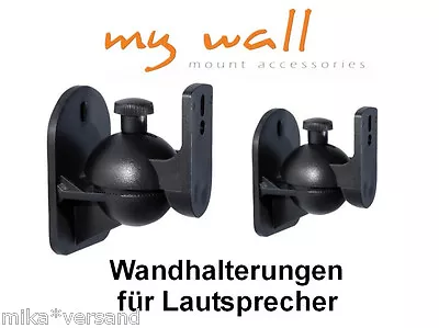 Kaufen 2 X Boxen Lautsprecher Halter Wandhalter Wandhalterung Wand Halterung Schwarz • 10.98€