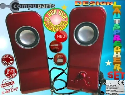 Kaufen 2.OCH USB-LUIDSPEKERS-Lautsprecher Marke:Compuparts SPEAKER SET DesignBoxen:8824 • 14.90€