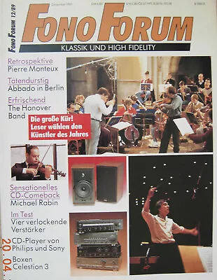 Kaufen Fono Forum 12/89 Celestion 3, Philips CD-840, Philips FA 670, Pioneer A-445 • 8€
