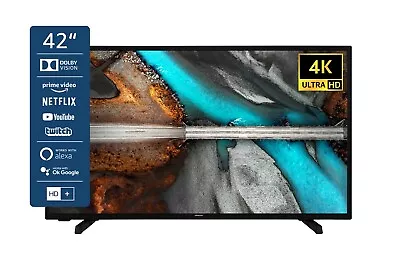 Kaufen Hitachi U42K5302 Fernseher 42 Zoll 4K UHD Smart TV HDR Triple-Tuner • 249.99€
