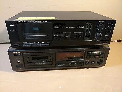 Kaufen 2 Cassetten Deck Kenwood KX-64  Onkyo TA-2820 Vintage # 137 • 20€