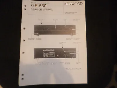 Kaufen Original Service Manual Schaltplan Kenwood GE-560 • 11.90€