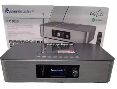 Kaufen Soundmaster Design-Radio ICD2020 Silber CD Radio DAB+ Internet Radio Kompakt NEU • 189.90€
