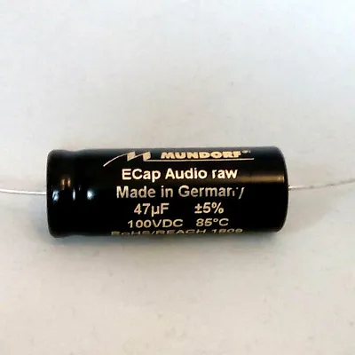 Kaufen Mundorf ECAP100-47 Elko Rau Elektrolytkondensator 47 µF 100V DC Kondensator • 3.60€