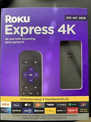 Kaufen Roku Express 4K, HD/4K/HDR, Streaming Media Player, NEU & OVP • 35€
