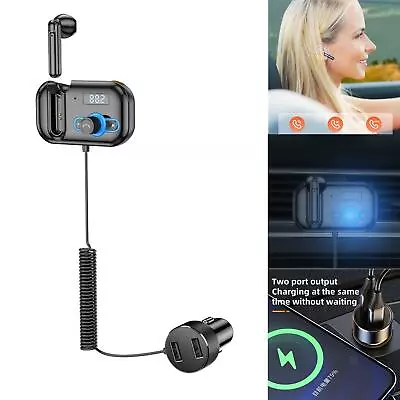 Kaufen Bluetooth Fast Car Charger Adapter FM Transmitter HiFi Receiver 12V 24V • 25.47€