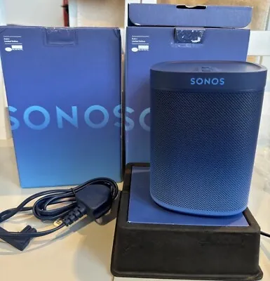 Kaufen Paar Sonos Play: 1 Blaue Note-Lautsprecher Brandneu In Originalverpackung Limitierte Edition • 1,521.77€