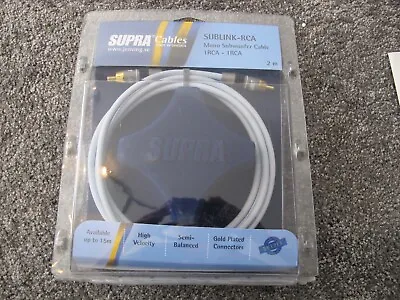 Kaufen Supra Cables SubLink RCA Mono Subwooferkabel In 2m Länge Neuware • 49€