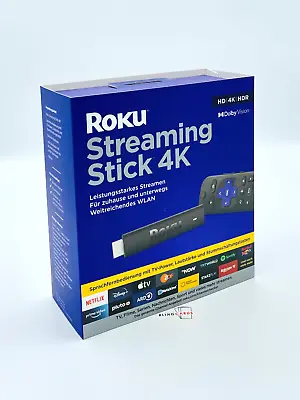 Kaufen Roku Streaming Stick 4K  HDR Medien-Streamer Dolby Vision Mit Fernbedienung NEU • 6.50€