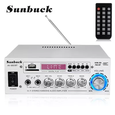 Kaufen Sunbuck 2000W HIFI Verstärker Amplifier Bluetooth Stereo Digital  • 36.89€