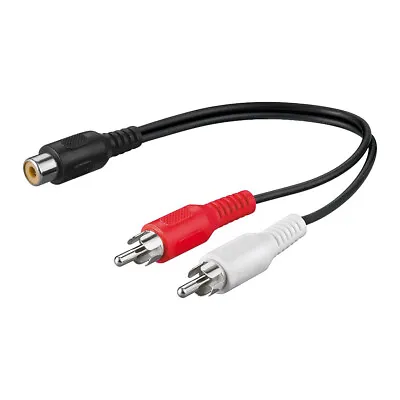 Kaufen Audio Cinch Y-Adapter Verteiler 2x Stecker Zu 1x Buchse RCA Kabel Splitter  • 3.89€