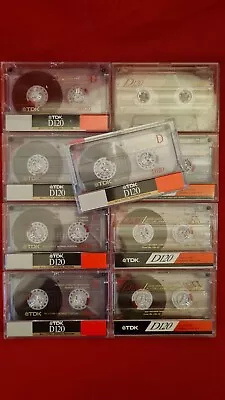 Kaufen Audiokassetten ►TDK D-120◄ Tapedeck Music Cassette 9 Stück! Gut! • 2€