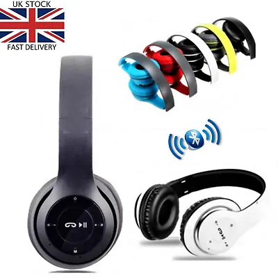 Kaufen Kabellose Kopfhörer Bluetooth Mit Geräuschunterdrückung Over-Ear Ohrhörer 5.1 UK • 12.13€