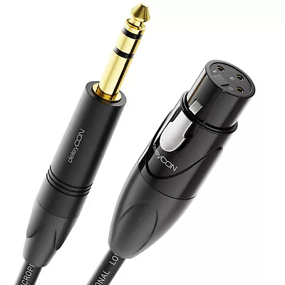 Kaufen 2m Mikrofonkabel XLR Buchse Zu 6,3mm Klinke Stecker HiFi Audio Kabel Mikrofon • 8.99€