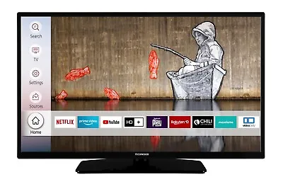 Kaufen Techwood H32TS550S 32 Zoll Smart TV Fernseher (HD Ready, HDR, Triple-Tuner) • 129.99€