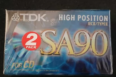 Kaufen 2 TDK High Position SA90 Musik Kassetten Original Verpackt • 5€