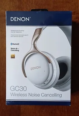 Kaufen DENON AH-GC30 Wireless Noise Cancelling Headphones, White, NEW • 200€