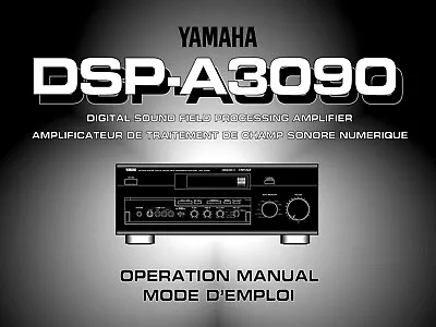 Kaufen Bedienungsanleitung-Operating Instructions Für Yamaha DSP-A3090  • 15€