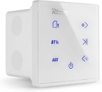 Kaufen Verstärker Bluetooth Einbaudurchmesser Wand Weiß Musikanlage Bildschirm Note + • 114.34€