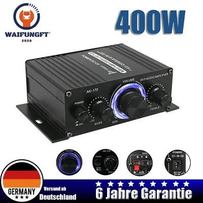 Kaufen Amplificador FM Radio 12V Mini 400W HIFI Digital Stereo Audio Verstärker AMP DHL • 15.98€