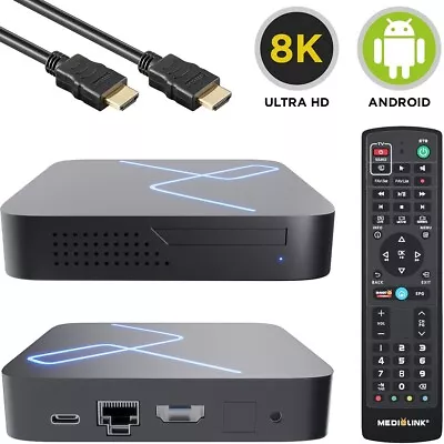 Kaufen Medialink M10 Ultra 8K/4K UHD Dual-WiFi Gigabit LAN HDMI Android 11 IP-Receiver • 119.90€