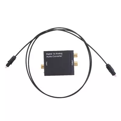 Kaufen Digital Optical Coax Zum Analogen RCA-Audio-Konverter-Adapter Mit Faserkabel • 10.09€