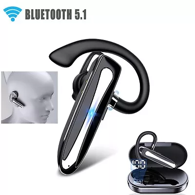 Kaufen Bluetooth Headset Kabellos Kopfhörer Ohrclip Ohrhörer InEar Freisprech Wireless • 18.99€