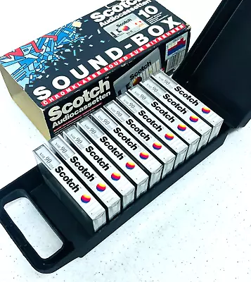 Kaufen 10 Pcs SCOTCH XS II 90 Type II C90 Audio MC Cassette Tape's! Neu/ovp! Sealed! • 79€
