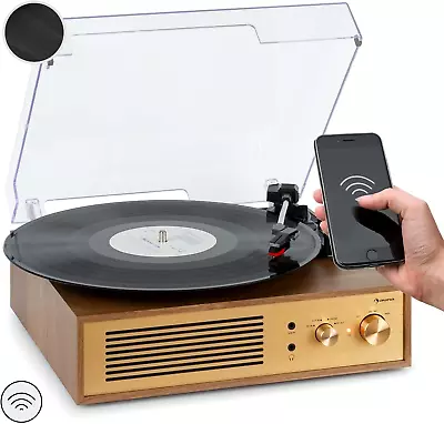 Kaufen Plattenspieler Mit Lautsprecher, Bluetooth Retro-Schallplattenspieler Vinyl-Plat • 108€