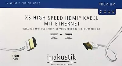 Kaufen Inakustik Premium XS High-Speed HDMI Kabel Mit Ethernet, 1,5 M, UVP 25,99 € • 13.99€