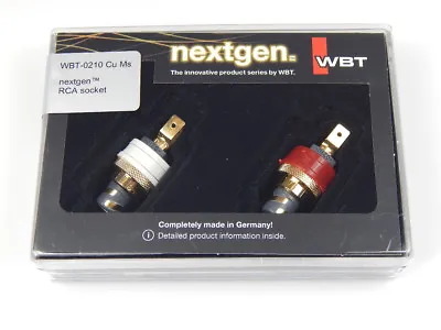 Kaufen 2 X WBT-0210 Cu Ms Nextgen Cinchbuchse Vergoldet RCA Female Plug Gold Plated  • 76.90€
