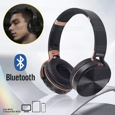 Kaufen Bluetooth 5.1 Kopfhörer Over Ear Kabellos HiFi Stereo Wireless Headset Schwarz • 11.59€
