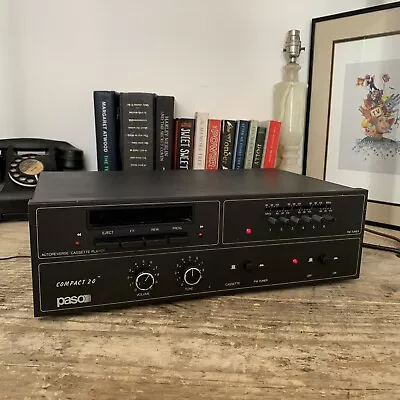 Kaufen Seltene Vintage Paso Compact 20 Cassette Tape Deck Player & FM Tuner Radio-Italien • 17.22€