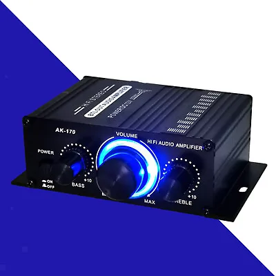 Kaufen Leistungsverstärker Tragbarer DC12V HiFi Musikempfänger 2 Kanal Subwoofer • 15.89€