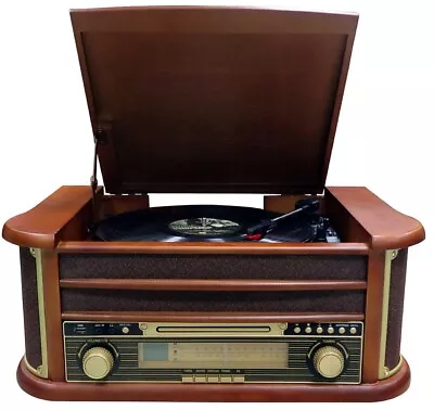 Kaufen Nostalgie Holz Musikanlage | Retro Stereoanlage | Kompaktanlage | Plattenspieler • 139.90€