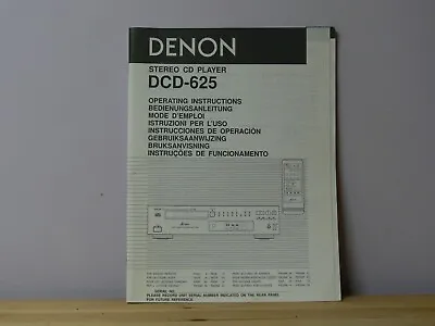 Kaufen Denon DCD-625 Bedienungsanleitung • 11.90€