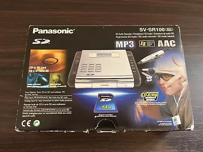Kaufen Panasonic SV-SR100 CD/MP3 Player SD Recorder - CD Auf SD Mit Box Und Extras • 139.44€